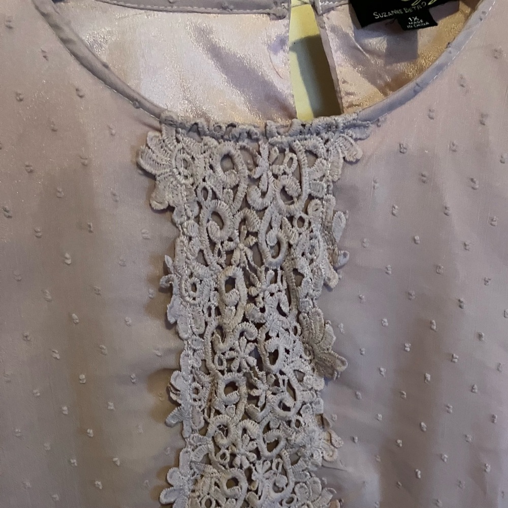 Light purple Spring Suzanne Betro Top plus - Picture 3 of 7
